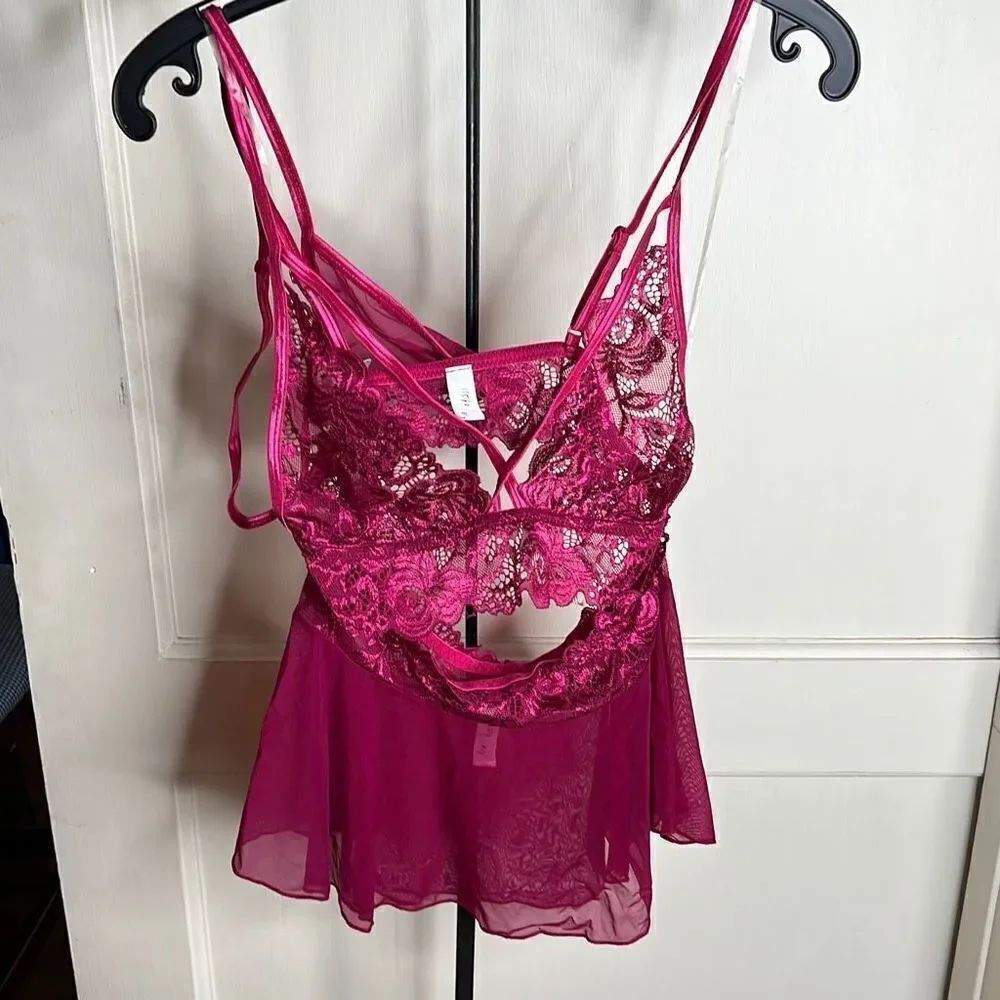 Dreamgirl 3-Piece Skirt, G-String, and Lace Bralette Set Valentine’s Day